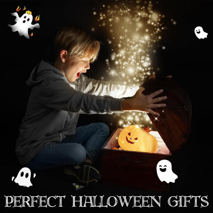 Cute Halloween Pumpkin Night Light Rechargeable for Nursery Bedroom/Halloween Decor