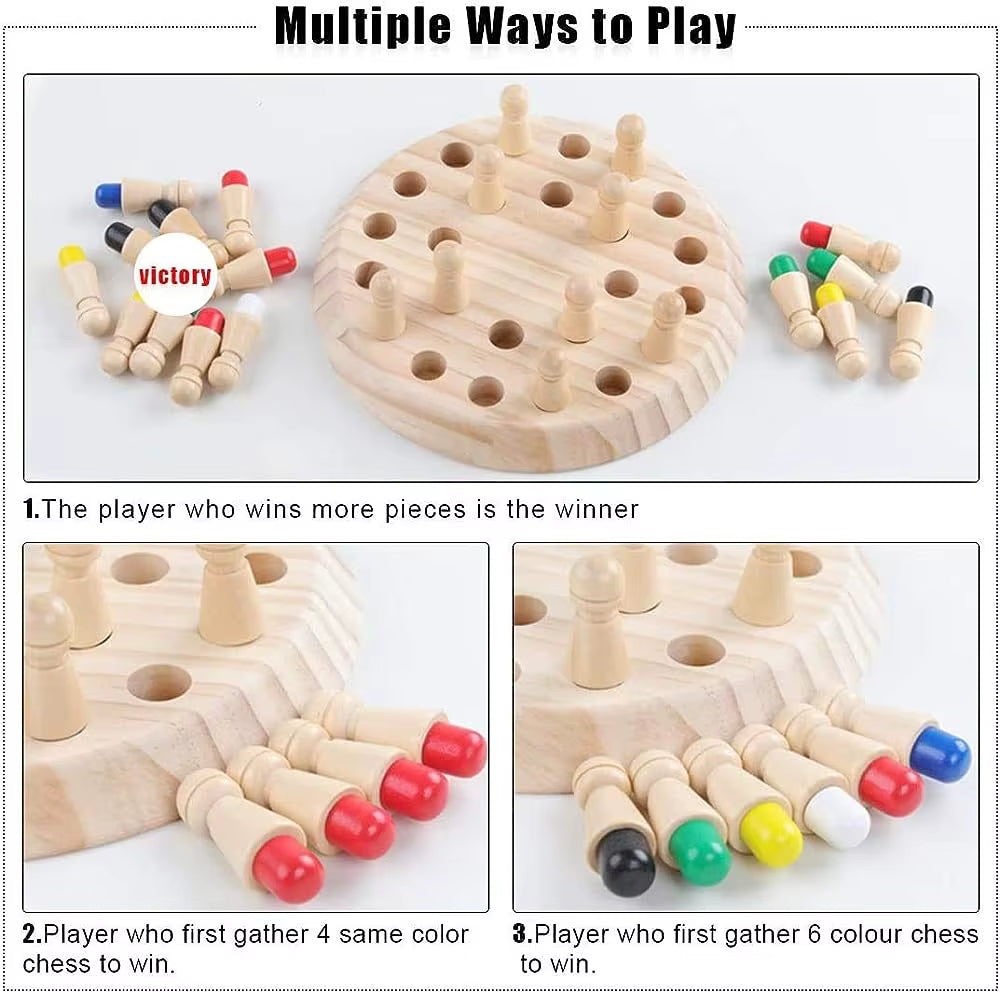 Wooden Memory Match Stick Chess