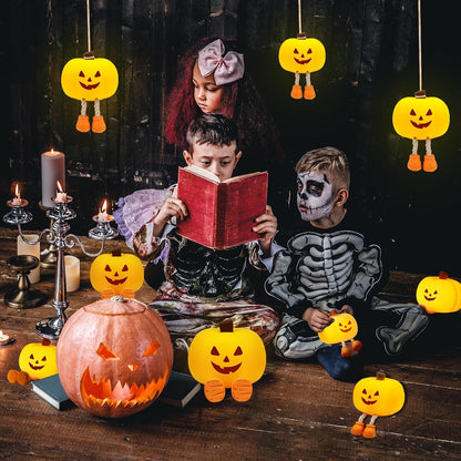 Cute Halloween Pumpkin Night Light Rechargeable for Nursery Bedroom/Halloween Decor