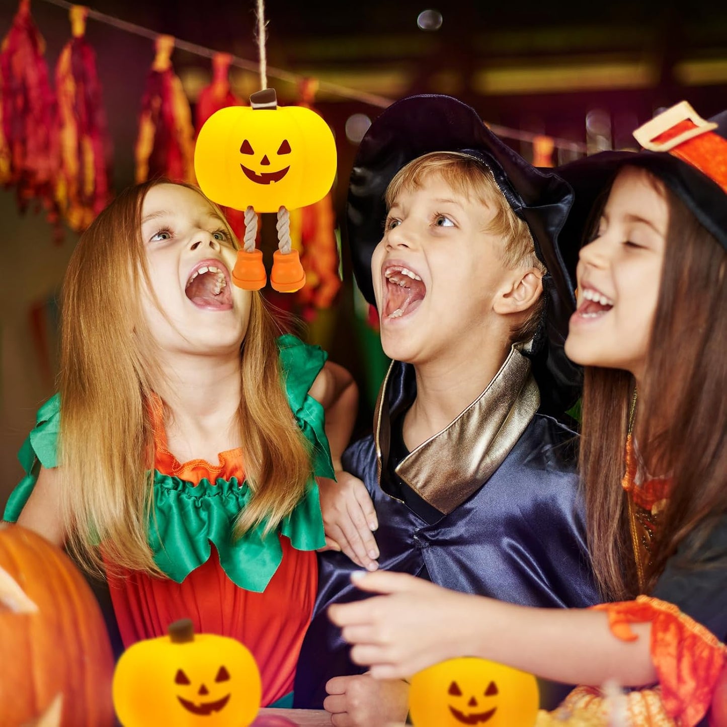 Cute Halloween Pumpkin Night Light Rechargeable for Nursery Bedroom/Halloween Decor