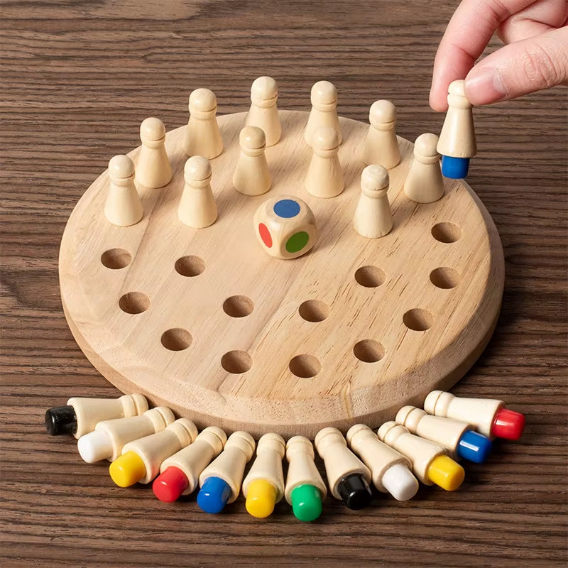 Wooden Memory Match Stick Chess